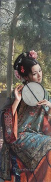 chicas chinas Painting - una belleza en la niña china de Nanjing